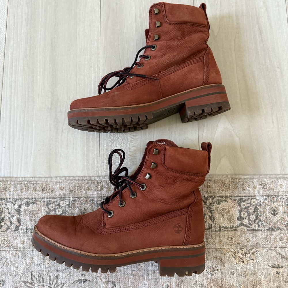 Timberland Courmayeur Valley 6" Boot Color Burgundy Size 10